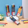 Bolígrafo de línea Gou bolígrafo de firma 6-24 colores bolsa de PVC set punta de aguja muy fina 0.4 cabeza de bolígrafo de metal nylon bolígrafo de tinta