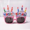 Gafas de Foto para Fiesta de Cumpleaños Decoración de Girasol de Dibujos Animados para Niños Accesorios Divertidos Juguete Lindo