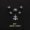 Acessórios DIY de Cristal Alta Retenção de Cor Banhado a Prata Estilo Gótico Flor de Escoteiro Flor Cruz Anel Corrente Beads Espaçadores Materiais para Acessórios de Pulseira