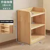 Estantería de almacenamiento de pie, estantería de madera maciza, unidad de almacenamiento de rejilla para uso doméstico, montada en la pared, sala de estar, habitación de niños, armario de almacenamiento simple, estantería