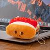 Lindo Peluche de Hamburguesa y Papas Fritas de Dibujos Animados, Muñeco de Comida Gourmet, Llavero Colgante, Muñeco para Máquina Vending al Mayoreo