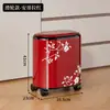 Papelera creativa de pie para uso doméstico, con un toque de alta gama, gran capacidad, adecuada para sala de estar, dormitorio y baño, con ruedas para facilitar el movimiento
