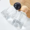 En Stock 30ml 50ml 100ml Botella de Perfume Fondo Volcánico, Botella Vacía Recargable, Botella Transparente Cilíndrica de Fondo Grueso con Atomizador
