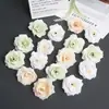 Cabeças de Flores Rosa de Jade Multicor Simuladas para Decoração de Casamento, Adereços de Fotografia, Flores Artificiais, Flores de Seda, Acessórios de Flores para Penteado DIY