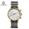 Reloj Ochstin para Hombre Estilo de Negocios Multifuncional de Cuarzo Impermeable Clásico de 3 Manecillas Esfera Pequeña Dropshipping