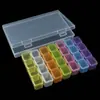 Caja de joyería transparente portátil para guardar pendientes, collares y placas de color, pequeña y exquisita, antioxidante.