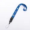 Cordão para celular colorido de desenho animado com suporte para pescoço, cordão transversal, cordão para crachá de estudante escolar, cordão para crachá de trabalho