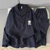 Pijama de Crayon Shin-chan para Hombre Verano Manga Corta Shorts Talla Grande Delgado Dibujos Animados Adolescente Se Puede Usar Fuera de Casa Conjunto de Ropa