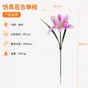 Flor Artificial Tallo Único Lirio Artificial Flor Falsa de Seda Decoración del Hogar Accesorios para Arreglos Florales Transfronterizo Temu/Tk