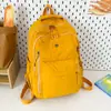 Mochila de Moda Estilo Coreano de Gran Capacidad para Mujer Ligera con Múltiples Bolsillos Casual Versátil Mochila Escolar para Estudiantes Mochila de Viaje