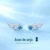 Asas de Anjo Asas 2021 nova moda brincos de tarraxa brincos femininos de prata esterlina simples pequenos estilo frio presente de aniversário