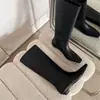 Nuevas botas de montar de estilo coreano para otoño e invierno, a la moda, sencillas, con punta cuadrada, versátiles y elegantes de tacón bajo para mujer; botines para mujer