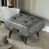 Banqueta para Cambiar Zapatos para Entrada de Casa, Reposapiés Moderno con Cojín Suave, Mesa de Café de Lujo Ligero, Taburete Bajo, Sofá, Vestíbulo de Sala de Estar, Asiento Suave Simple