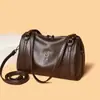 Bolsa Popular tipo almohada, Bolso de hombro de moda, Bolso casual de cuero suave para mujer, Bolso cruzado simple y versátil, Bolso de gran capacidad para el hombro para mujer