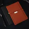 Venta al por mayor del fabricante Cuero sintético Oficina de negocios Set A5 Bloc de notas Hebilla que cambia de color PU Logo del cuaderno