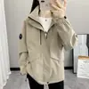 Chaqueta para Mujer Primavera y Otoño Delgada 2025 Nueva Impermeable y Cortavientos Pequeña Desmontable de Una Sola Capa Rompevientos para Pareja