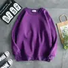 Otoño ins Nuevo Atractivo Suéter de Manga Larga Cuello Redondo Moda Masculina Estudiante Casual Jersey Color Sólido Holgado Top bf