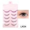 Fábrica de pestañas postizas DINGSEN suministro estable 5 pares de pestañas maquillaje natural maquillaje diario pestañas COS