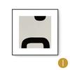 Pintura decorativa abstracta moderna y sencilla en blanco y negro con combinación de colores para sala de estar, sofá, fondo, mural de pared, modelo de habitación, pintura colgante cuadrada.