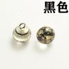 Botones de Metal con Pie y Perlas Doradas para Camisas, Hanfu, Trajes Tang, Botones de Cheongsam Chino de Color Transparente 10mm