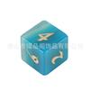 Atacado Z06Dnd Jogo de Mesa Dungeons and Dragons Conjunto de Sete Peças de Ágata Azul Natural Poliedral Dados de Jogo de Constelação