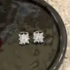 Super Hada Estrella de Pedrería Ear Cuff Lujo Ligero Nicho Moda de Gama Alta Copo de Nieve Pendientes sin Perforación para Mujer Pequeño Clip de Oreja