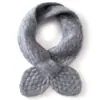 Nueva colección de otoño e invierno: Buff de cachemir de punto liso y versátil con diseño cruzado y ojales, perfecto para usar en capas y proteger tu cuello.