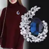 Accesorios coreanos de alta gama moda vintage personalidad búho perla concha flor broche pasador hebilla para bufanda hebilla para chal