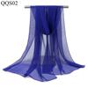 Bufanda de baile de georgette suave para mujer, de color liso, para entrenamiento corporal