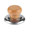 Puxador de Madeira Universal para Tampa de Panela Puxador Anti-Escaldante Acessórios para Uso Doméstico, Adequado para Tampas de Panelas, Vaporizadores e Chaleiras