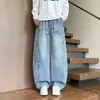 Jeans para Hombre 2026 Nuevo Pierna Recta Marca Americana de Moda Retro Holgados Adelgazantes Pierna Ancha Pantalones Versátiles Ropa para Hombre