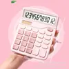 Calculadora Solar Alto Valor de Color Linda Computadora Oficina Estudiante Calculadora tamaño pequeño Clásica Simple