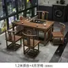 Nuevo Estilo Chino Madera Maciza Oficina Hogar Apartamento Pequeño Mesa de Té Kung Fu Estación de Preparación de Té de Alta Calidad Juego de Mesa y Sillas para Beber Té en el Balcón