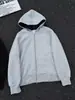 Jaqueta Moletom com Capuz Patchwork Americano Color Block Masculina Outono Cleanfit Peso Pesado Branco Cinza Jaqueta Cardigan Casal