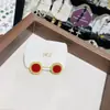 Pendientes coreanos de lujo ligero con botones de colores, Pendientes exagerados y elegantes, Modernos y versátiles, Pendientes de plata con aguja y adornos de diamantes para mujer