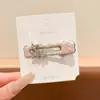 Pinza para el pelo de estampado de leopardo para mujer, estilo nuevo, para flequillo y cabellos sueltos, pinza lateral invisible estilo coreano, accesorio para el cabello