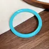 Pulsera Abierta Redonda de Acrílico Retro Europea y Americana, Simple, Moderna, Personalizada, Versátil, Diseño de Joyería para Mano de Nicho