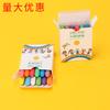 Pincel de pintura soluble en agua borrable para jardín de infantes, libre de polvo, pizarra blanca para bebé, 12 tizas solubles en agua de colores