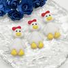 Lindos accesorios de joyería de resina con forma de pato de dibujos animados, carcasa para teléfono móvil, pegatina para refrigerador, horquilla, agujero para zapatos, taza de agua, material de bricolaje