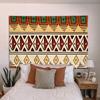 Tapiz bohemio de felpa nórdica con diseño de mandala para dormitorio, diseño de tela colgante, para mesita de noche
