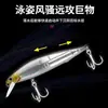 Cebos de Pesca Submergibles Minnow de Hoja Plateada para Venta al por Mayor, Señuelos de Larga Distancia, Señuelos Duros, Señuelos Falsos de 7G-14G, Señuelos de Sumersión Rápida tipo Mosca Muerta