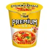 Baijia Akuan Macarrão de Óleo Vermelho Sabor Picante e Azedo em Balde, Macarrão Frio Misturado a Seco com Molho de Gergelim Macarrão Largo em Tigela, Comida Instantânea Não Requer Cozimento