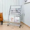Clip para periódico estante para libros y periódicos pequeño revista promocional estante de piso almacenamiento estante simple oficina estante para periódicos