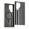 Adecuado para Funda de Teléfono Móvil Samsung S26Ultra, Ultra-Delgada Magnética Textura de Fibra de Carbono Kevlar, S25Plus Duro tipo Piel 4
