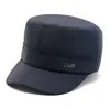 Gorros de Invierno para Hombres de Mediana Edad y Mayores, Gorra Plana para Papá, Forrada de Felpa y Engrosada para Calidez, Gorra de Cuero para Abuelo, Gorra para Anciano que Protege los Oídos