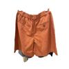 Calça Casual de Verão Feminina Estilo Japonês com Linho Misturado Calça de Alfaiataria Shorts Plissados Calça Reta Simples 470436
