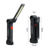 Luz de Trabajo Transfronteriza, Plegable, Recargable, Multifuncional, Luz de Tienda Magnética, Linterna para Exteriores, Cob para Inspección y Mantenimiento de Automóviles
