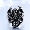 Acero Guerrero Joyería Europea y Americana al por Mayor Anillo de Acero de Titanio Retro para Hombre Personalidad Anillo de Acero Inoxidable Cobra