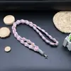 Llavero Tejido a Mano Estilo Bohemio Flor de Margarita Lanyard para Teléfono Móvil Decoración Lanyard para Bolso