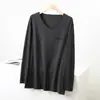 Camiseta térmica de terciopelo ropa interior para hombre ropa de invierno ropa de otoño top con cuello en V engrosado forrado de polar